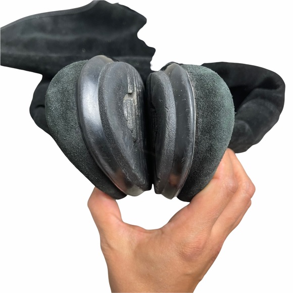 LA CANADIENNE Black Suede Over The Knee Boots 6.5 - Picture 11 of 12